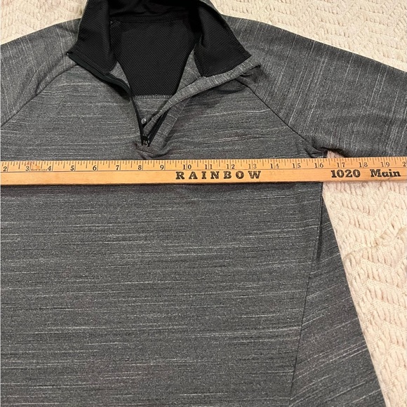 Reebok Gray Space Dye Back Vent 1/4 Sleeve Pullover Women's Medium - Picture 6 of 12